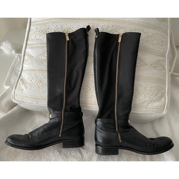 Michael Kors Leather Arley Riding Boots, Size 8 1/2 - Picture 5 of 16